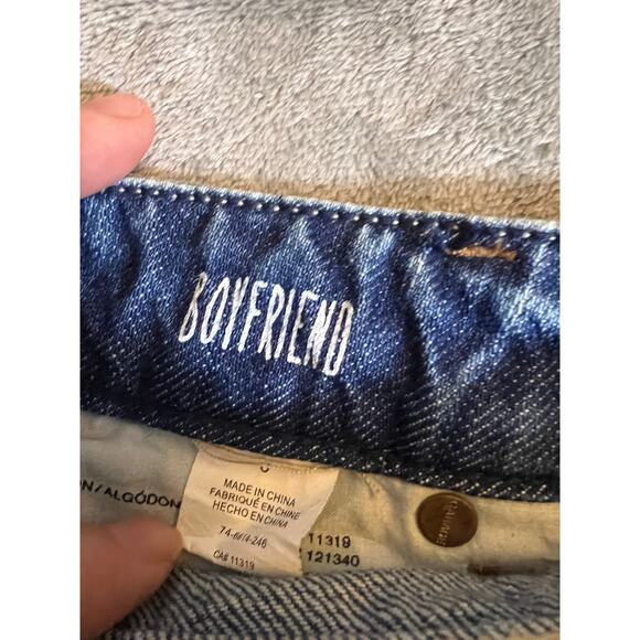 Garage Jeans women’s 0 Retro look Cropped Acid Wash Distressed Casual boyfriend - Picture 4 of 5